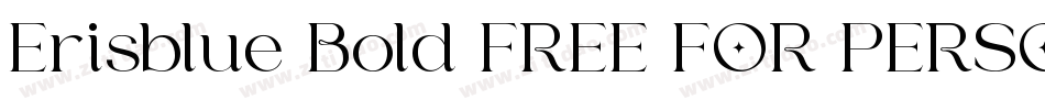 Erisblue Bold FREE FOR PERSONAL USE ONLY字体转换